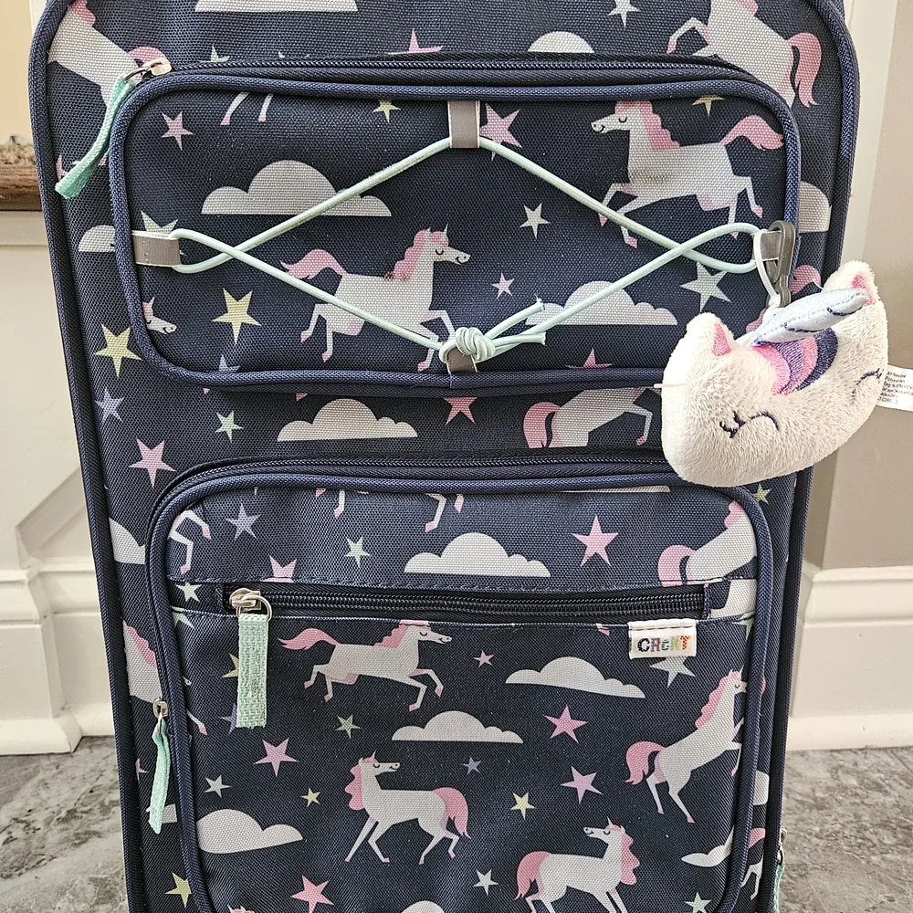 Kids Unicorn Carry On Rolling Luggage